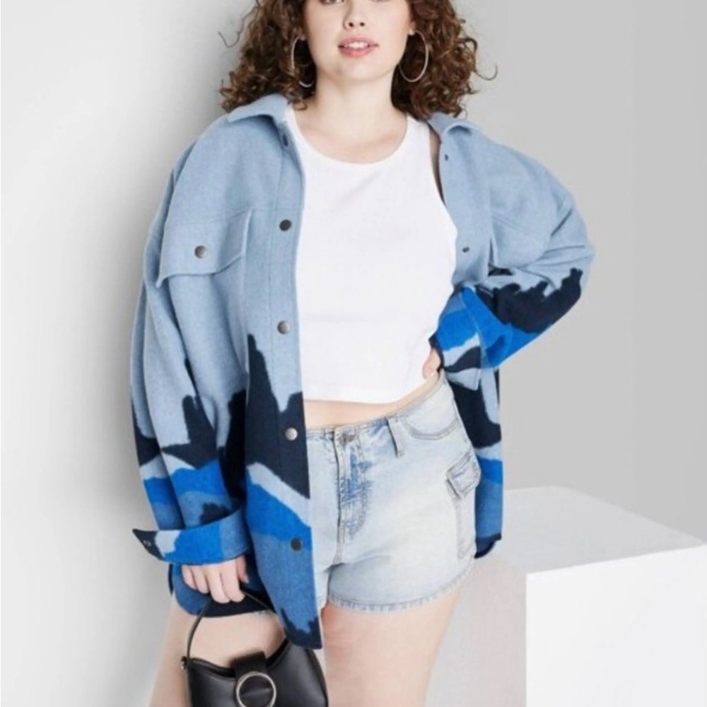 Wild Fable Blue Shacket